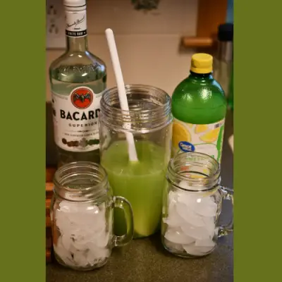 Cucumber Lemonade with Rum