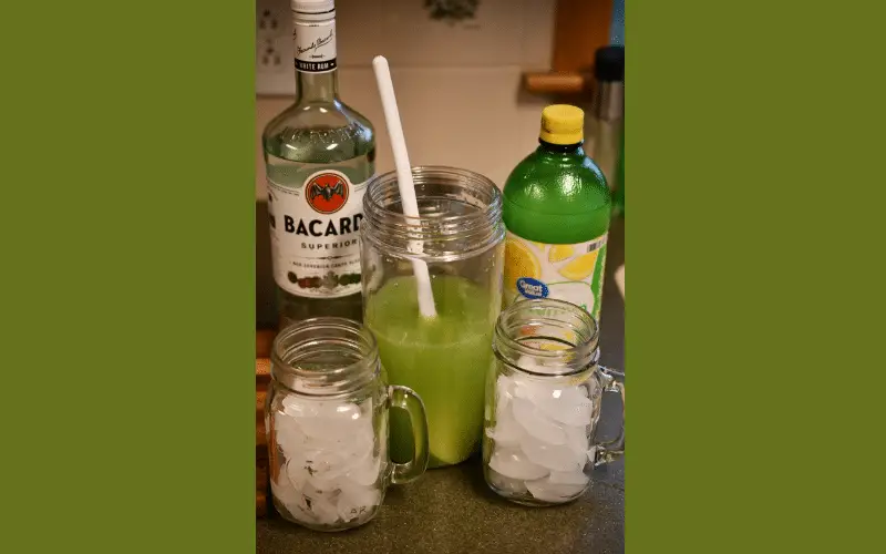 Cucumber Lemonade with Rum