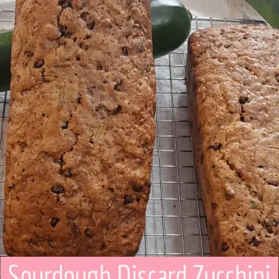 Sourdough discard zucchini bread