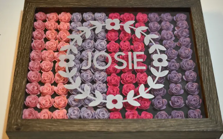 How to Make a Paper Flower Shadow Box