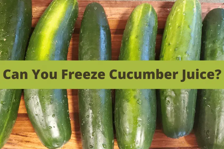 Can You Freeze Cucumber Juice?