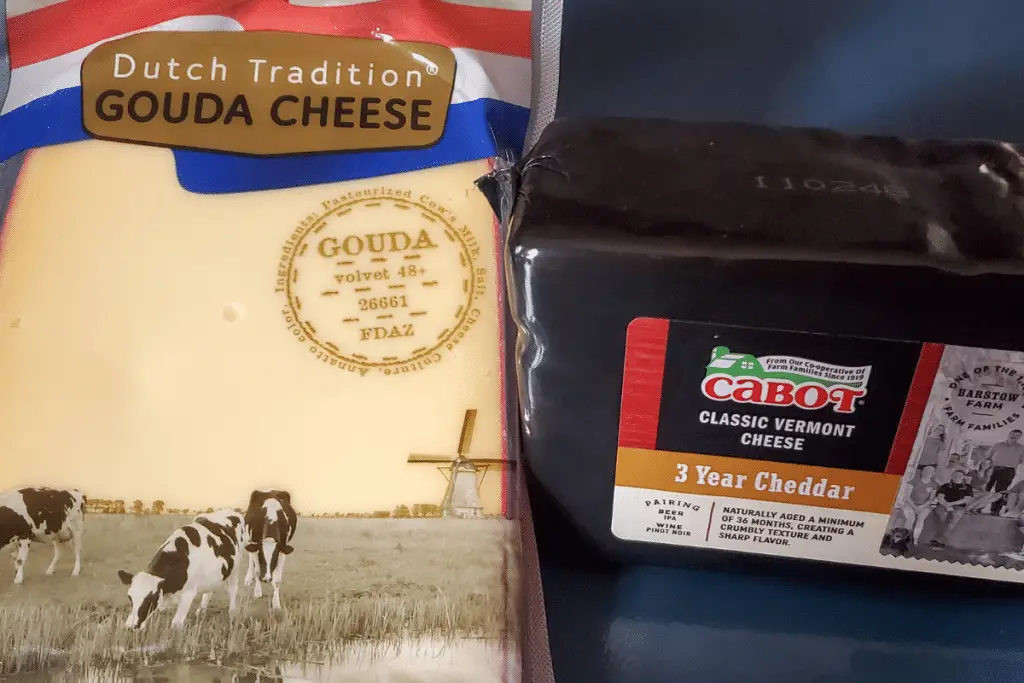 Gouda and Cheddar Cheese
