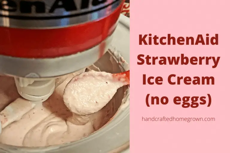KitchenAid Strawberry Ice Cream Recipe (No Eggs)